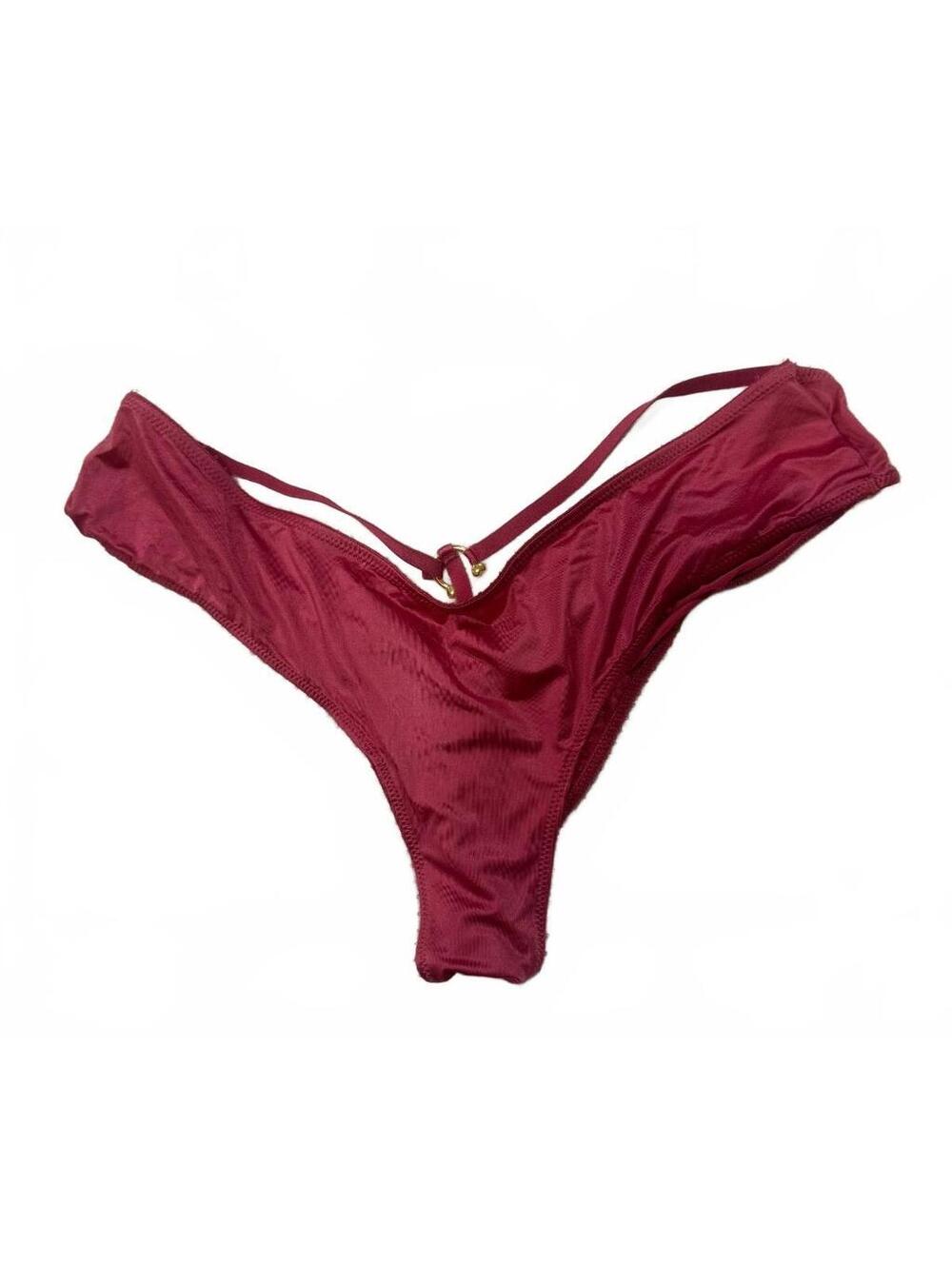 Victoria's Secret Very Sexy Burgundy Low-Rise Cheeky Bikini Bottom M NWT